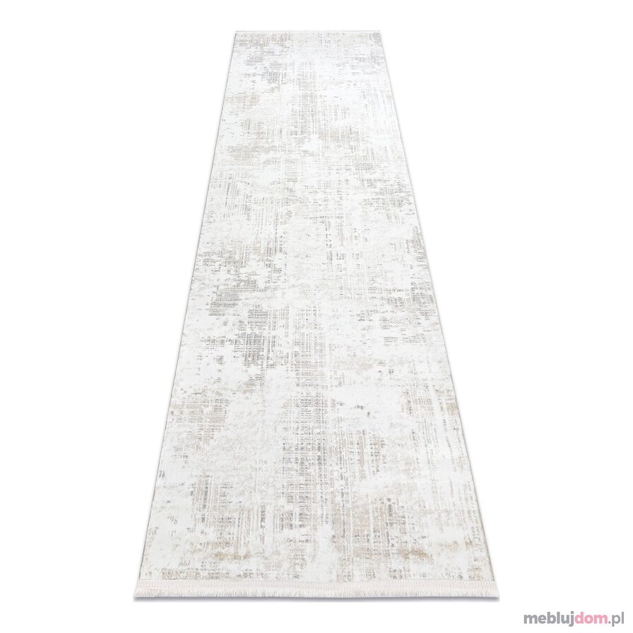 Dywan, chodnik DUKE 51374 krem - Vintage, strukturalny, bardzo miękki, frędzle