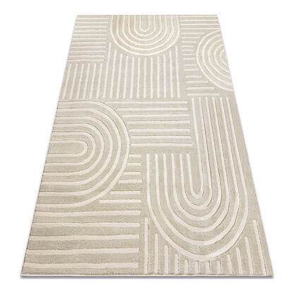 Dywan BALANCE 1918 taupe - Geometryczny, strukturalny, glamour 
