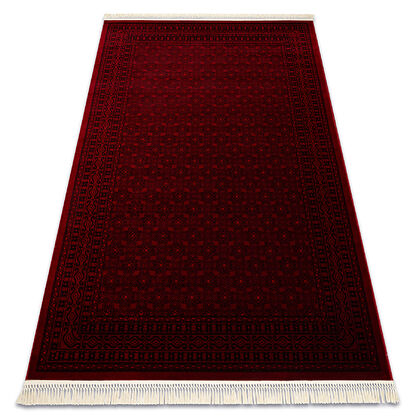 Dywan ORIENT 2958 bordo / czarny Ramka, klasyczny, orientalny, z frędzlami 