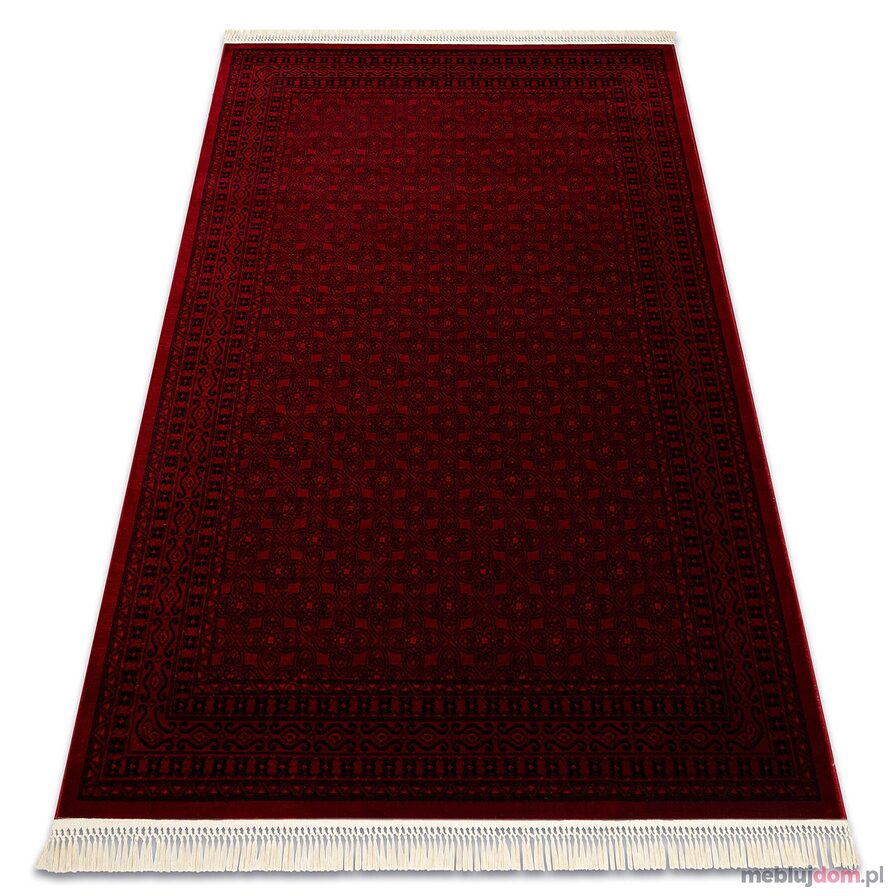 Dywan ORIENT 2958 bordo / czarny Ramka, klasyczny, orientalny, z frędzlami 