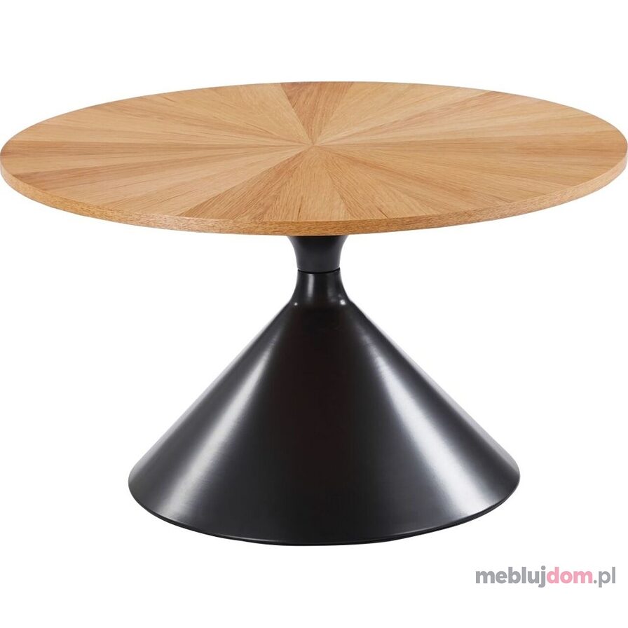 Okrągła ława z laminowanym blatem MDF L33-FX (70) na metalowej nóżce