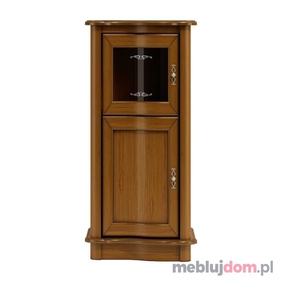 Mała komoda z przeszkleniem CAREN C10L