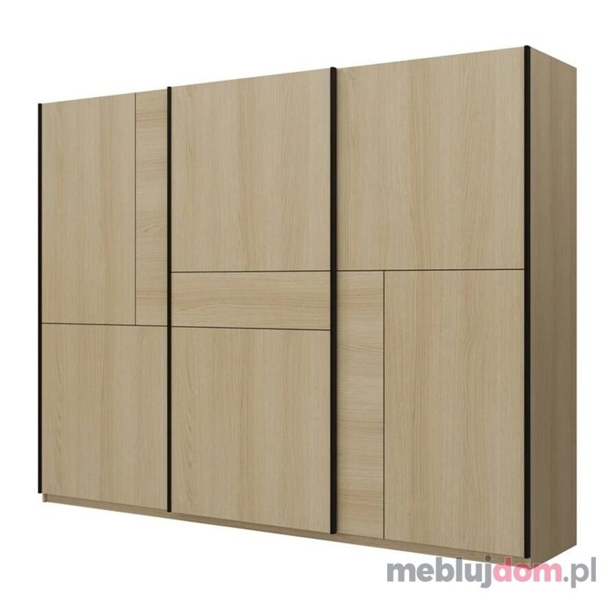 Szafa przesuwna CUBE 69 w odcieniu dębu lindberg