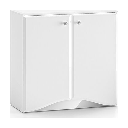 Biała dwudrzwiowa komoda GLAMOUR 09