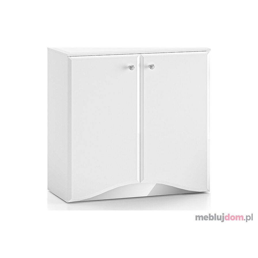 Biała dwudrzwiowa komoda GLAMOUR 09