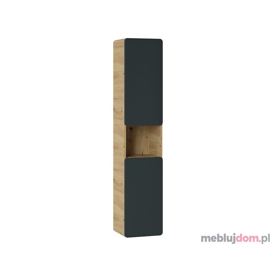 Szafka łazienkowa wysoka ARUBA COSMOS 800 FSC w odcieniu debu craft i szary kosmos 