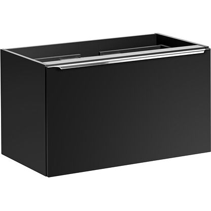 Szafka pod umywalkę SANTA FE BLACK 82-80-B-2S w czarnym odcieniu z szufladami