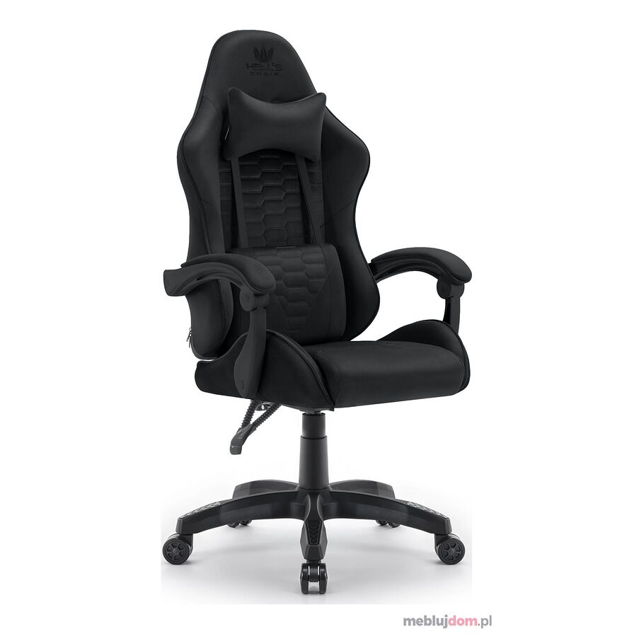 Fotel gamingowy HC- 1000 czarny black Tkanina