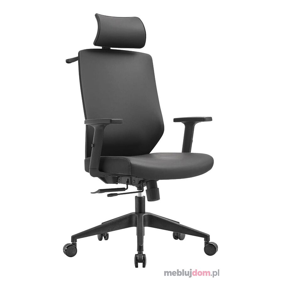Fotel biurowy ergonomiczny HC-1052 Ekoskóra Czarny