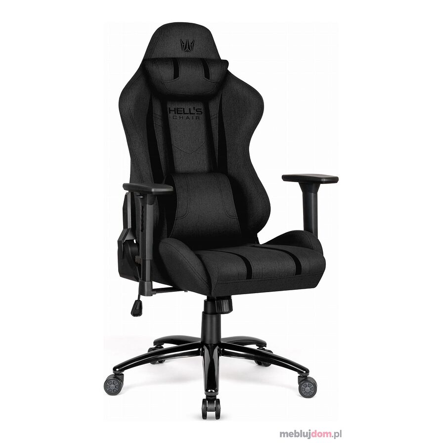 Fotel gamingowy HC-1014 Tkanina czarny