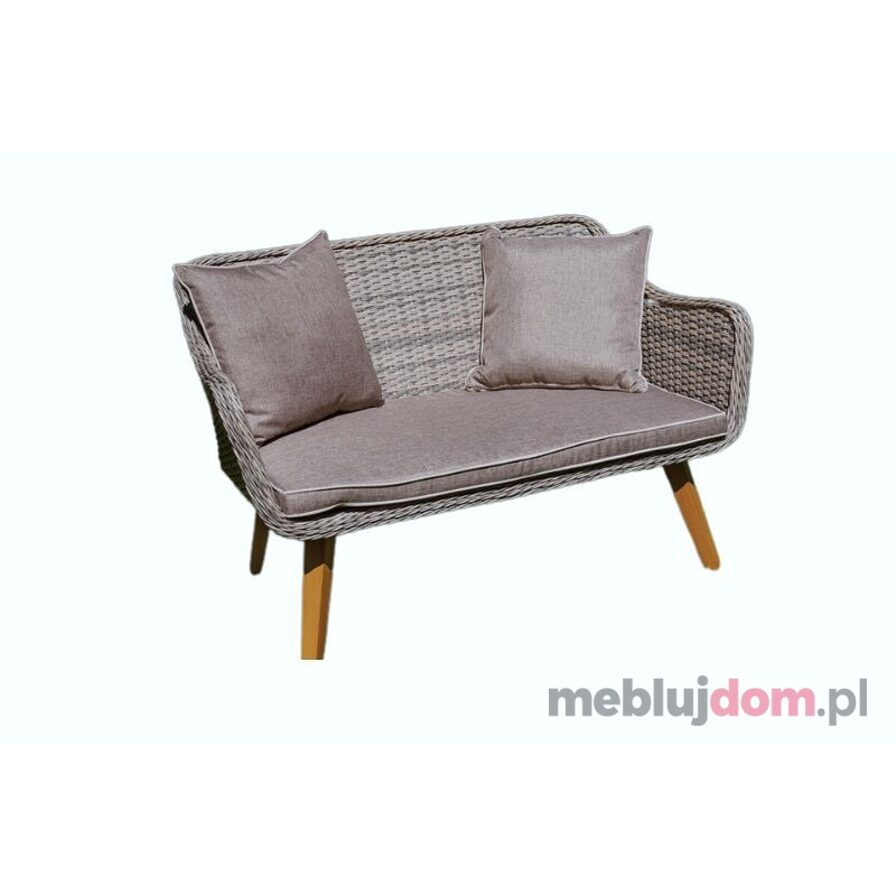 Sofa ogrodowa LARGO w szarym odcieniu