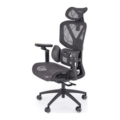 Fotel ergonomiczny CUBUS Halmar w czarnym kolorze