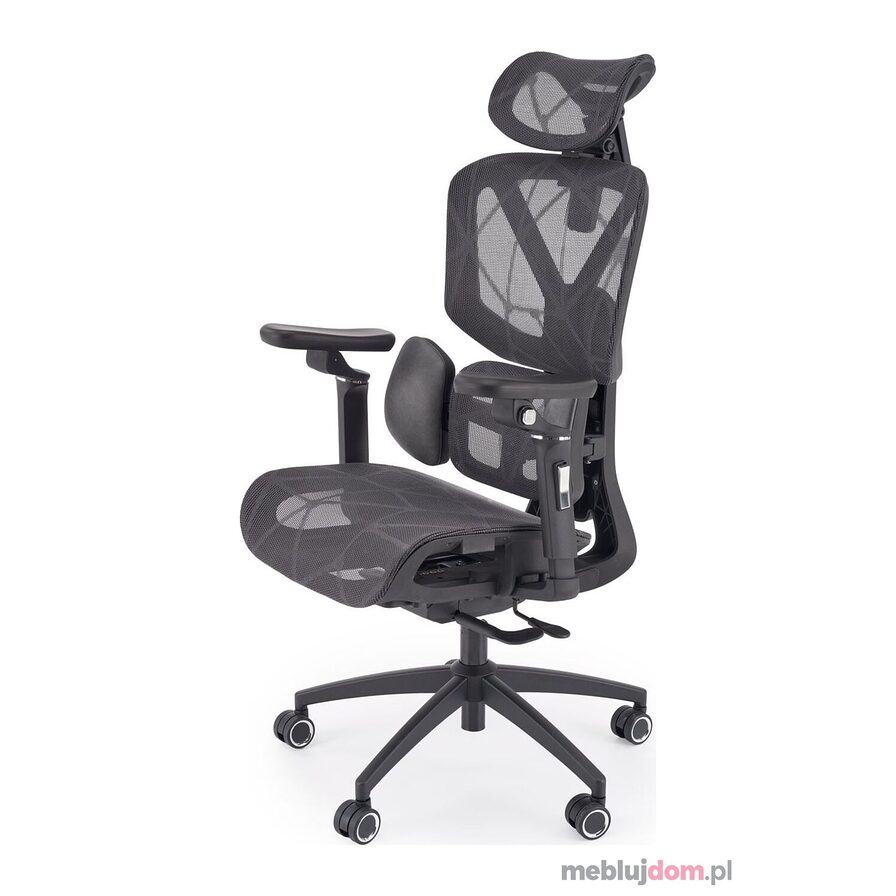 Fotel ergonomiczny CUBUS Halmar w czarnym kolorze