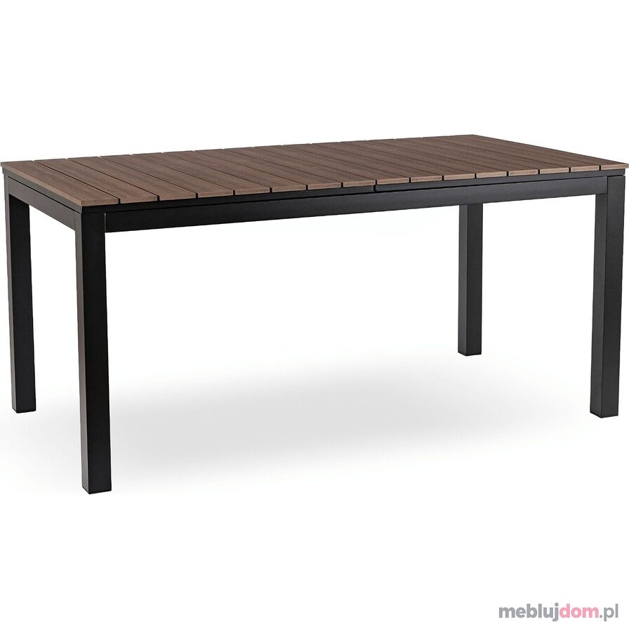 Stół ogrodowy rozkładany ARGOS 160 - 210 cm orzech + czarny