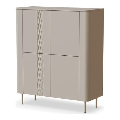 Wysoka komoda TIRANTE KM-2 Halmar w odcieniu kaszmir