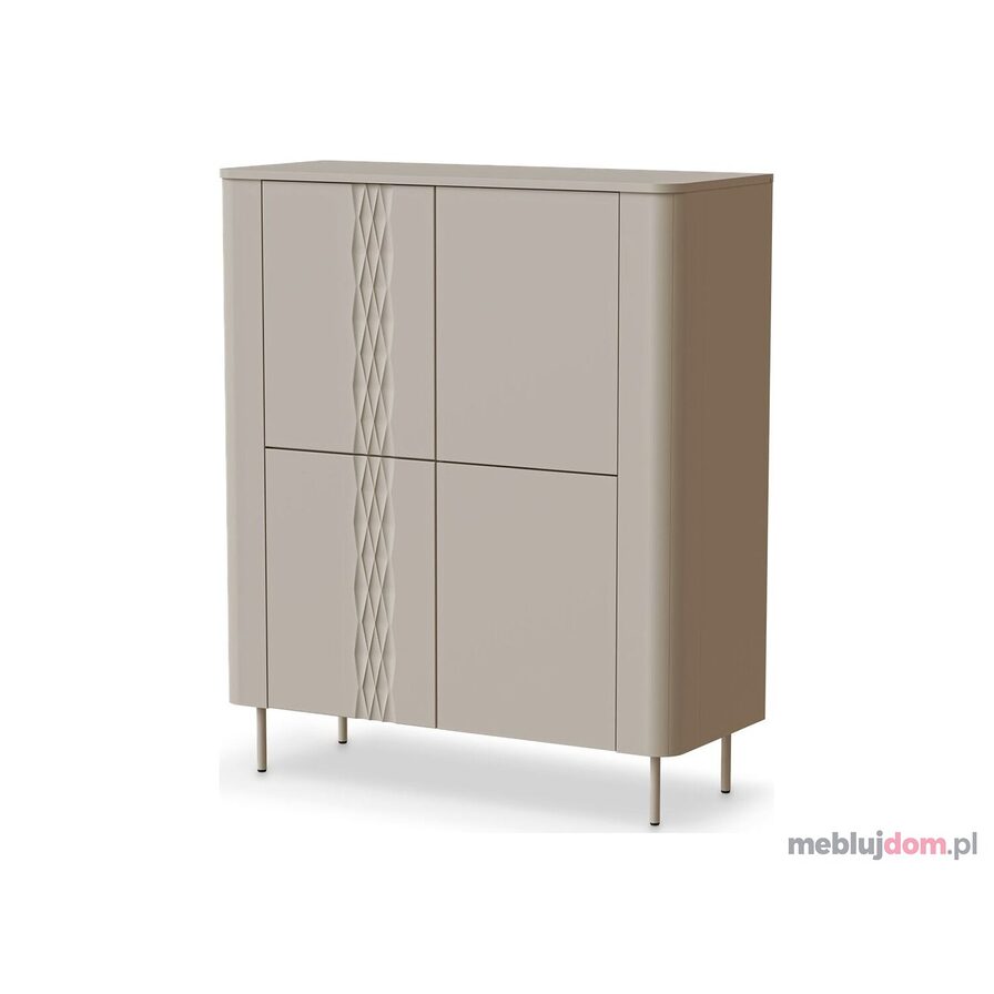 Wysoka komoda TIRANTE KM-2 Halmar w odcieniu kaszmir