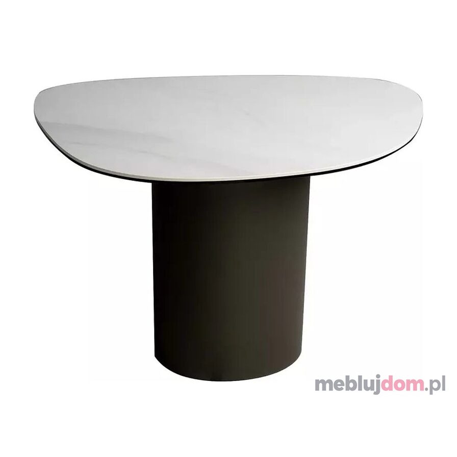 Ława BELLO B CERAMIC Signal w odcieniu białego połysku Nature Cloud na metalowej miedzianej podstawie