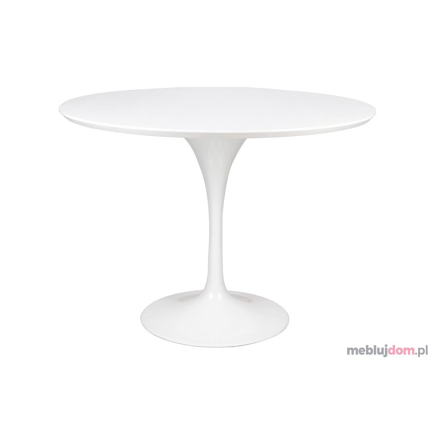 Stół TULIP PREMIUM 100 biały - MDF metal