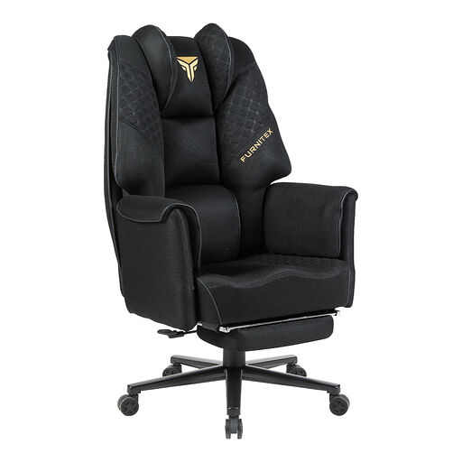 FB45-FX Fotel obrotowy gamingowy - czarny