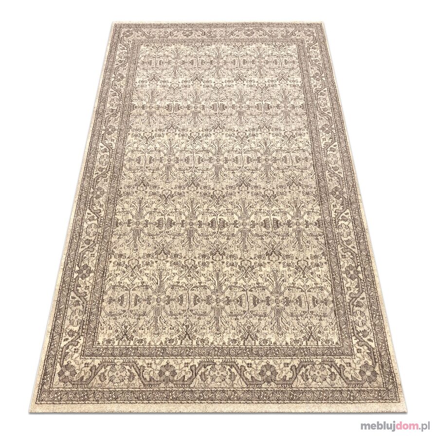 Dywan LEGEND 468 12 GB620 wełniany OSTA - Ornament, ramka eskluzywny beż / brązowy