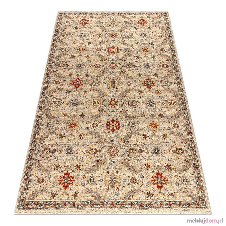 Dywan LEGEND 468 16 GB620 wełniany OSTA - Ornament eskluzywny beż / czerwony