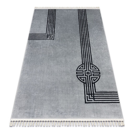 Dywan AMOUR 53116D szary - Geometryczny, linie nowoczesny, elegancki