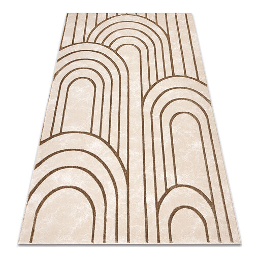 Dywan ALLURE 5756 Geometryczny - Strukturalny, stylowy, glamour beż