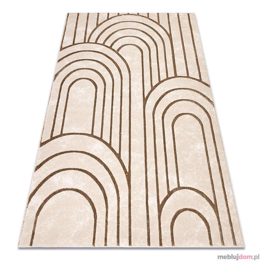Dywan ALLURE 5756 Geometryczny - Strukturalny, stylowy, glamour beż