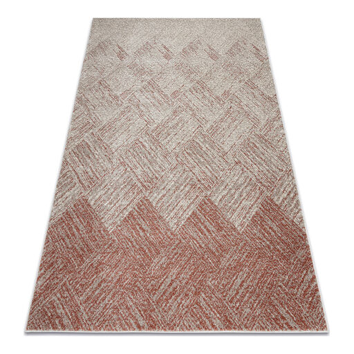 Dywan FUSION 9775 krem / terakota - Geometryczny, nowoczesny, abstrakcyjny