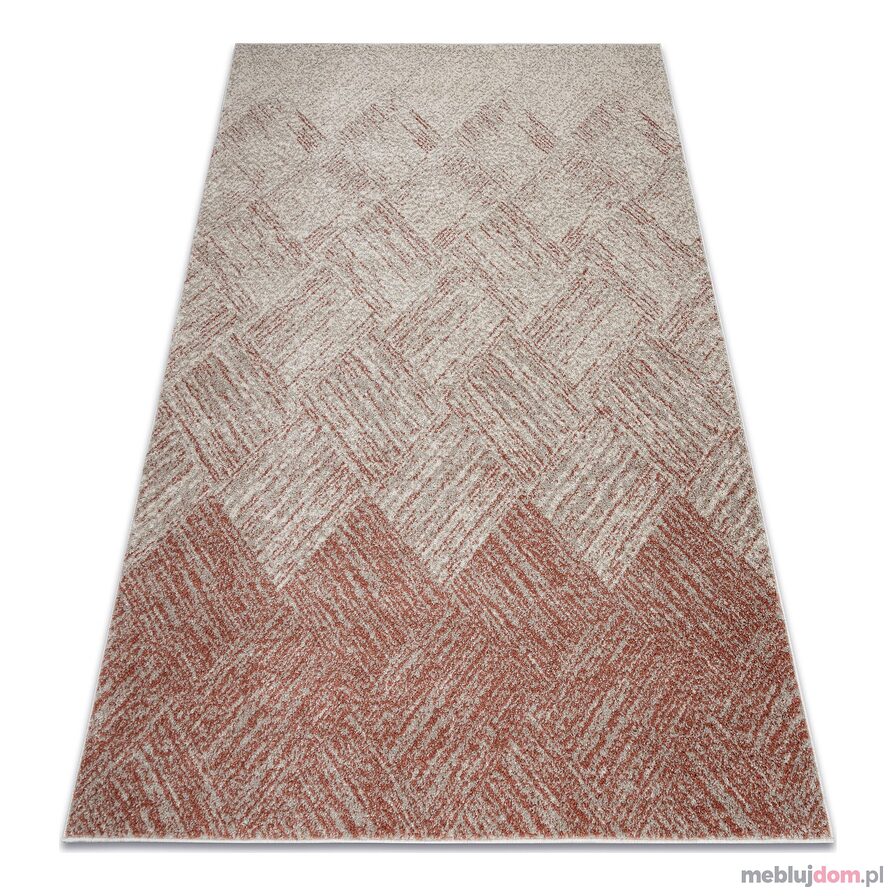 Dywan FUSION 9775 krem / terakota - Geometryczny, nowoczesny, abstrakcyjny
