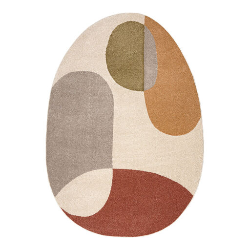 Dywan FUSION 5706 krem / terakota Shape - Geometryczny, nowoczesny, abstrakcyjny, nieregularny