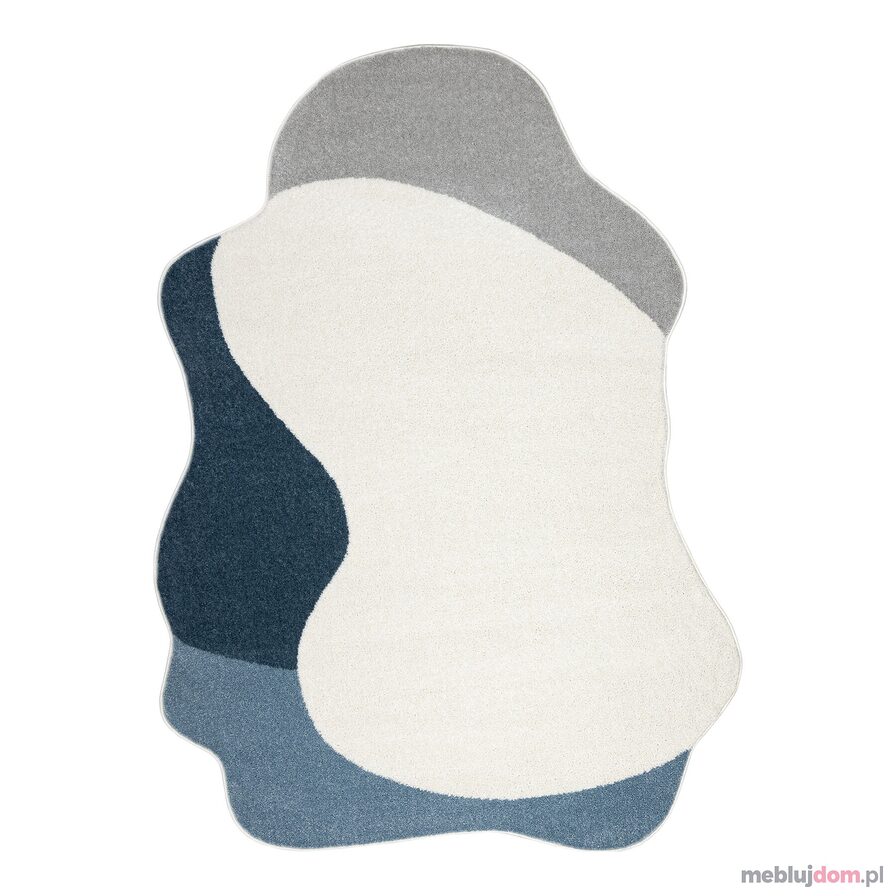 Dywan FUSION 5710 biały / granatowy Shape - Abstrakcja, nowoczesny, abstrakcyjny, nieregularny