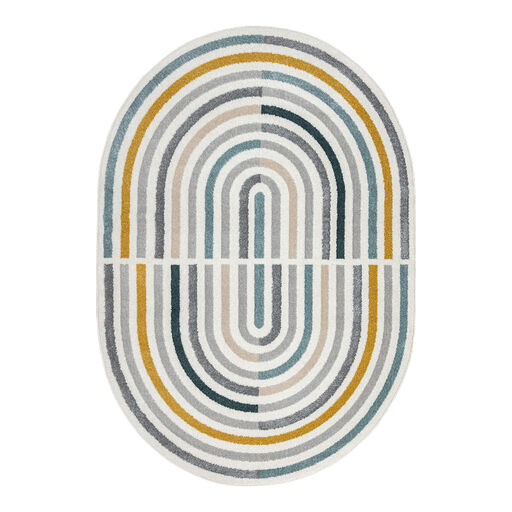 Dywan FUSION 5711 biały / ciemny zielony Shape - Geometryczny, nowoczesny, abstrakcyjny, nieregularny
