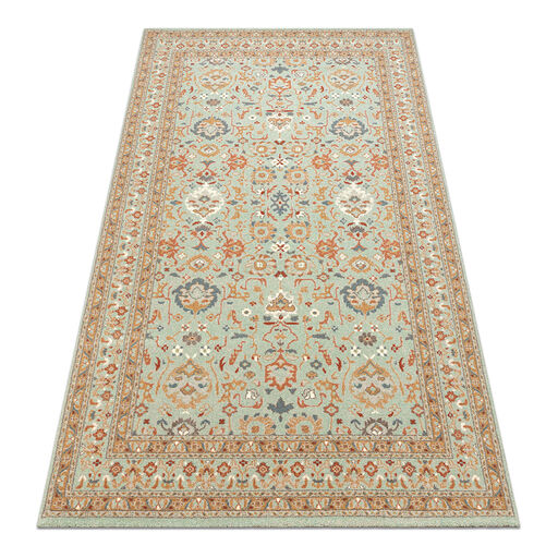 Dywan SOHO 477.26.LA400 wełniany OSTA - Ornament, ramka naturalny zielony / beż