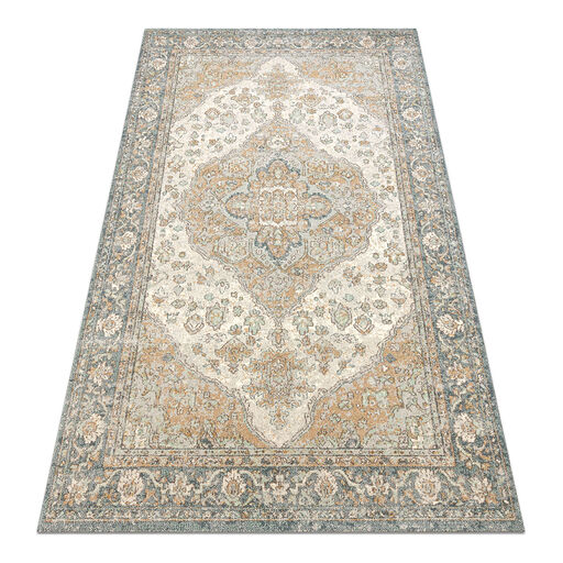 Dywan SOHO 477.01.LA113 wełniany OSTA - Ornament, rozeta naturalny zielony / beż
