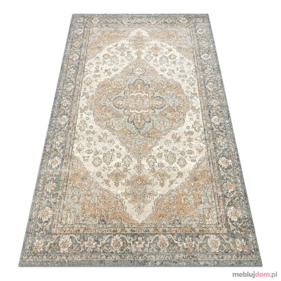 Dywan SOHO 477.01.LA113 wełniany OSTA - Ornament, rozeta naturalny zielony / beż