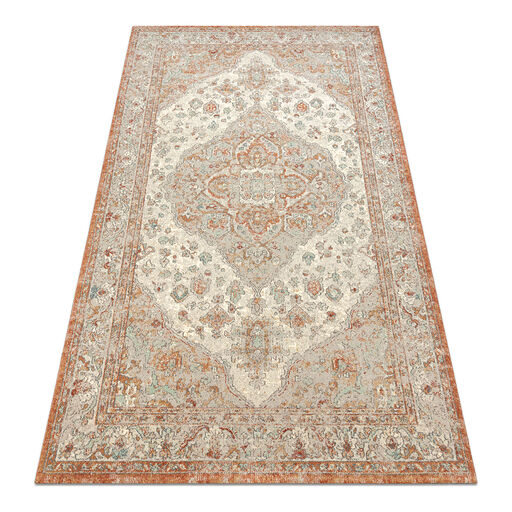 Dywan SOHO 477.01.LA112 wełniany OSTA - Ornament, rozeta naturalny terakota / beż