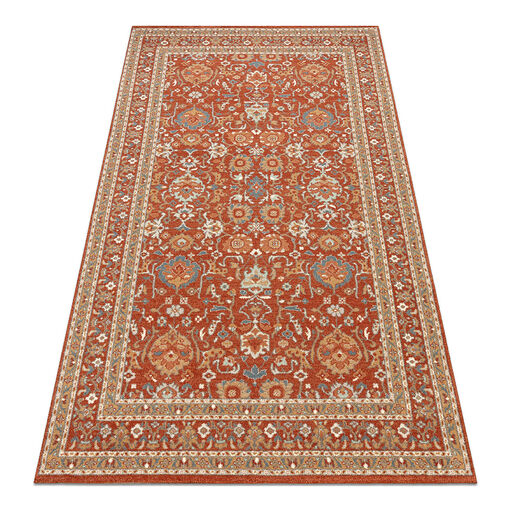 Dywan SOHO 477.26.LA300 wełniany OSTA - Ornament, ramka naturalny terakota / beż