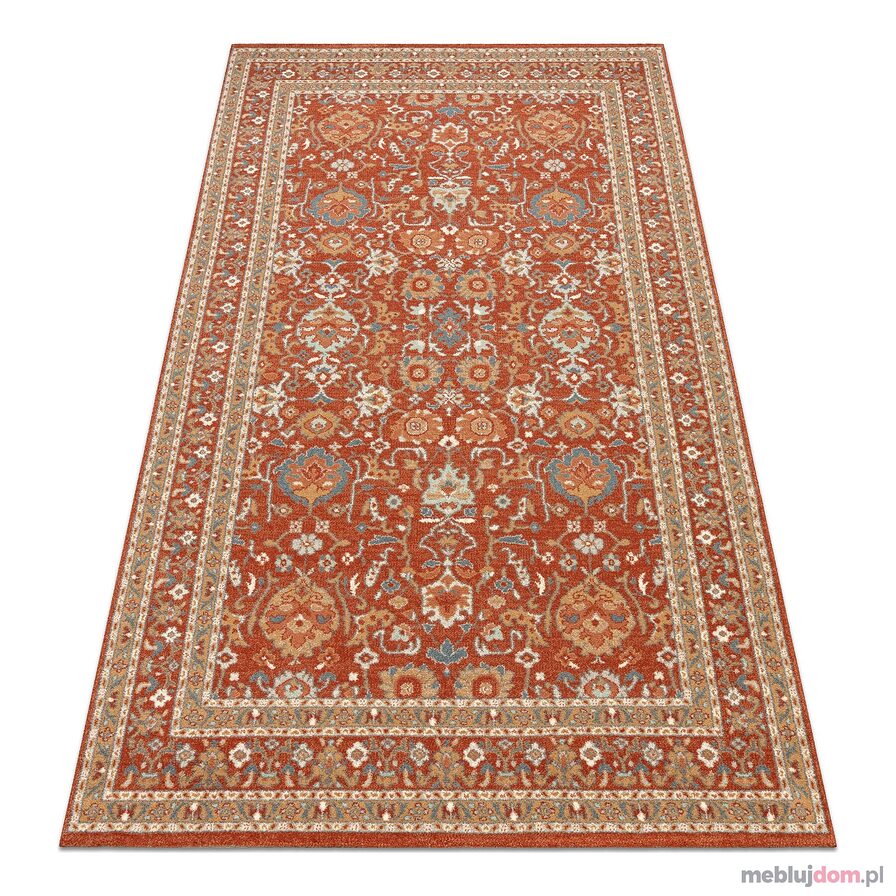 Dywan SOHO 477.26.LA300 wełniany OSTA - Ornament, ramka naturalny terakota / beż