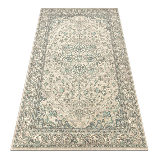 Dywan SOHO 477.01.LA119 wełniany OSTA - Ornament, rozeta naturalny beż / zielony