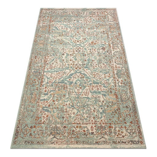 Dywan SOHO 477.04.LA400 wełniany OSTA - Ornament, ramka naturalny zielony / beż
