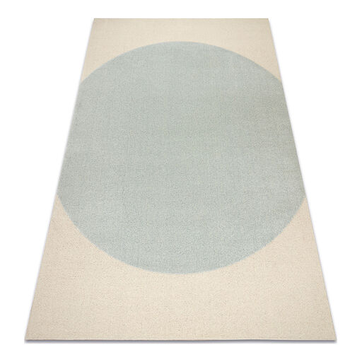 Dywan FLUX 461.10.AE500 wełniany OSTA - Geometryczny, strukturalny, loftowy niebieski / krem