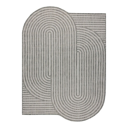 Dywan ORGANIC 2131 sizal Geometryczny ecru / szary - naturalny, nowoczesny nieregularny kształt