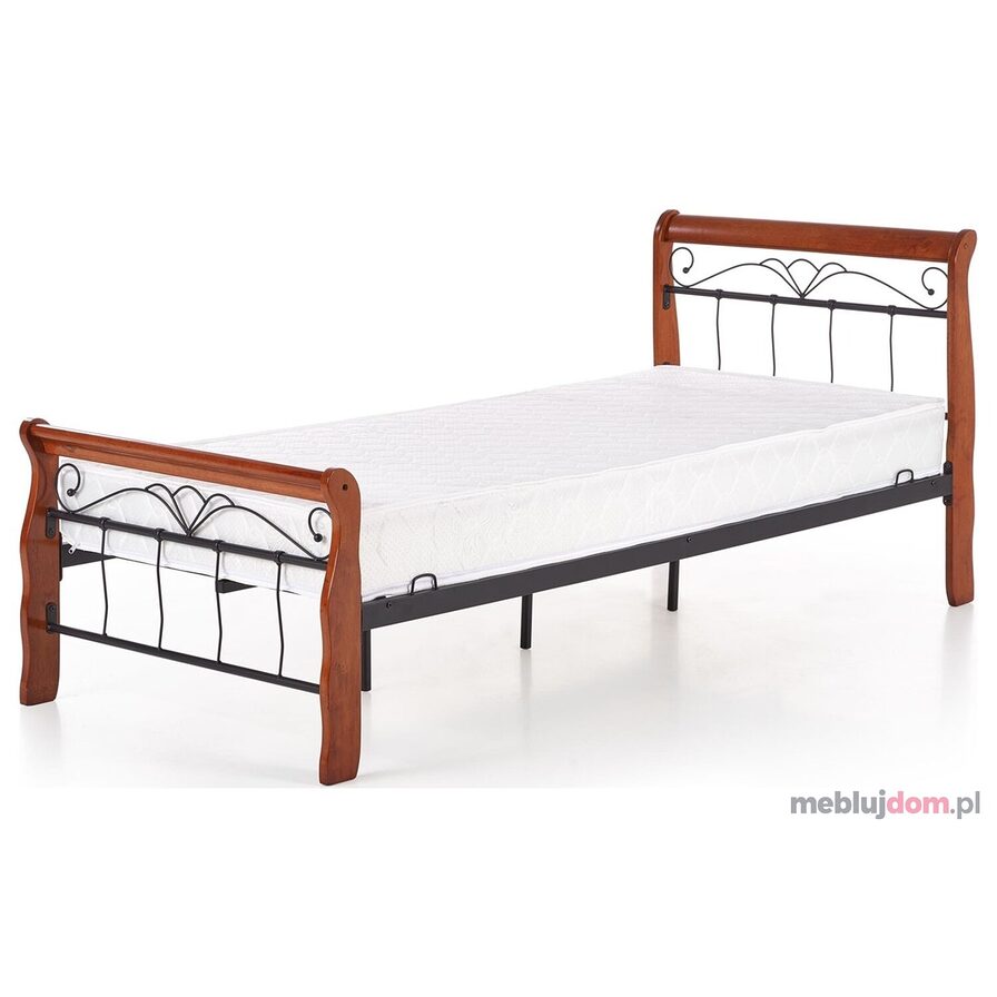 VERONICA łóżko 90 cm czereśnia ant./czarny (4p:1szt.)