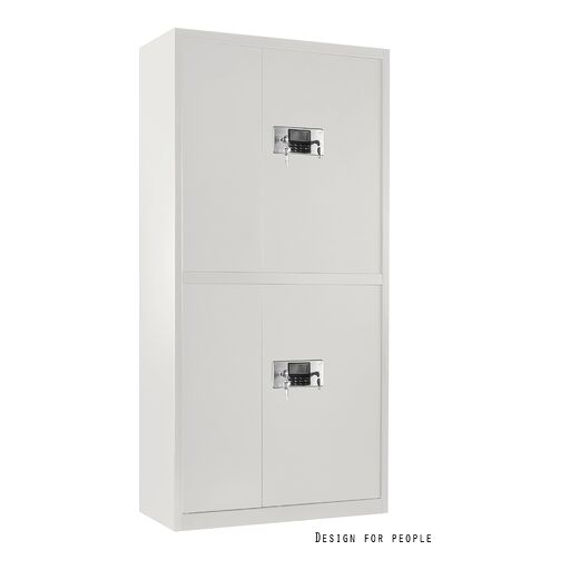 Szafa biurowa z zamkiem elektronicznym XD-034 Unique biała