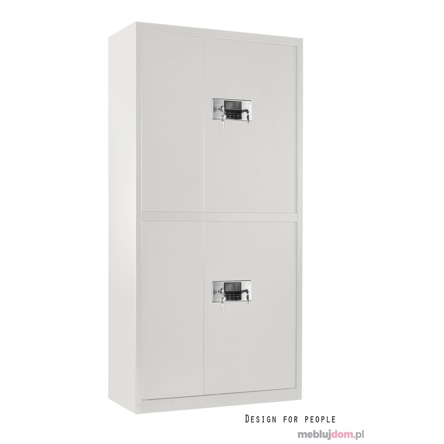 Szafa biurowa z zamkiem elektronicznym XD-034 Unique biała