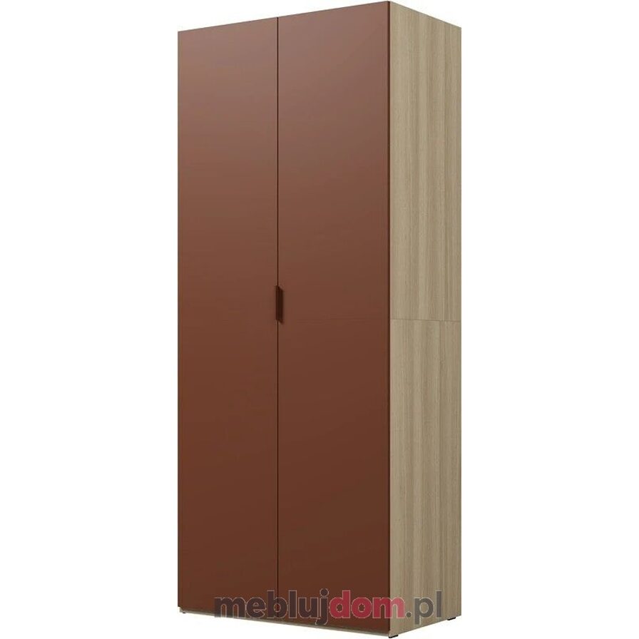 Szafa dwudrzwiowa MONTANA 18 w odcieniu dąb elegancki i terracota
