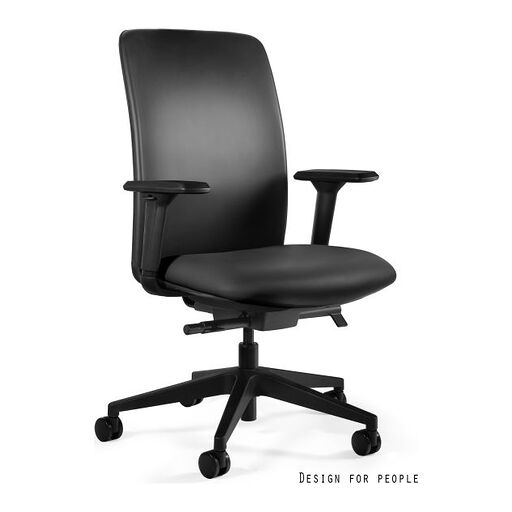Fotel ergonomiczny ELI M Unique ekoskóra czarna