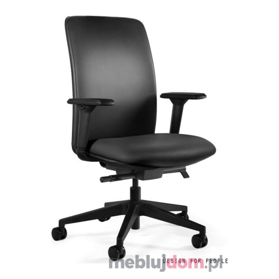 Fotel ergonomiczny ELI M Unique ekoskóra czarna