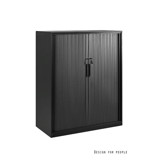 Komoda biurowa FB-801 Unique zamek na klucz czarna